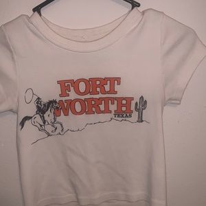 Brandy Melville Fort Worth crop top